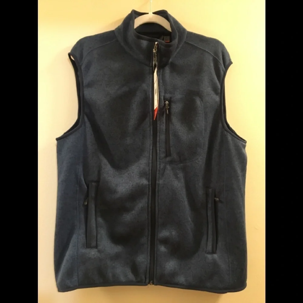 Free Country Men's Heather Indigo Blue 07.